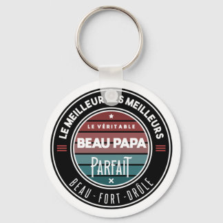 Le véritable beau papa parfait key ring