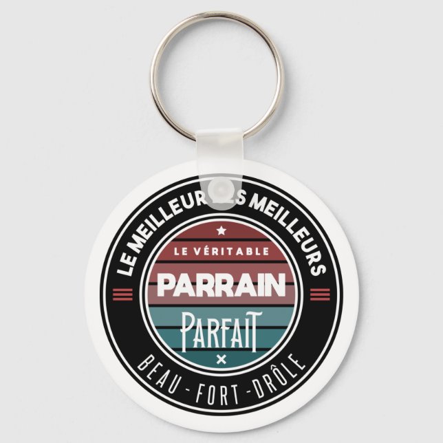 Le véritable parrain parfait key ring (Front)