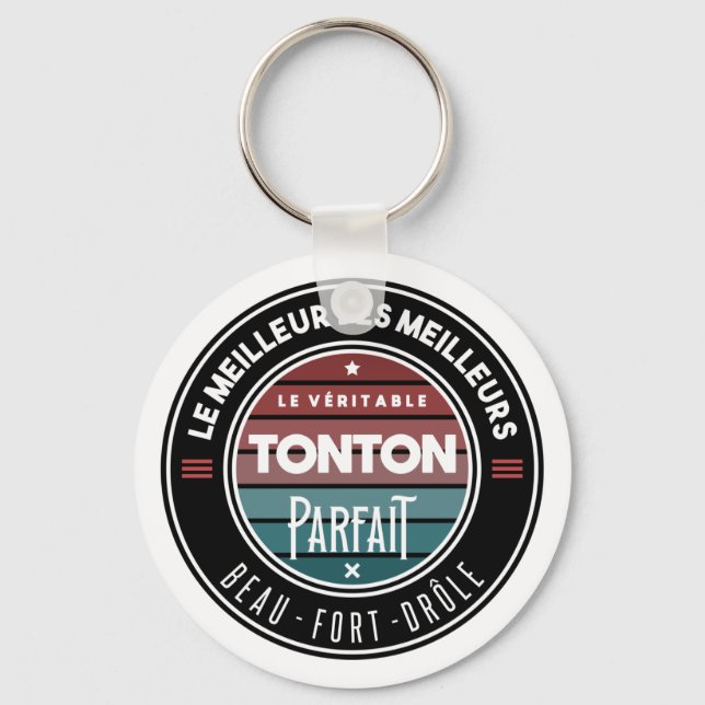 Le véritable tonton parfait key ring (Front)