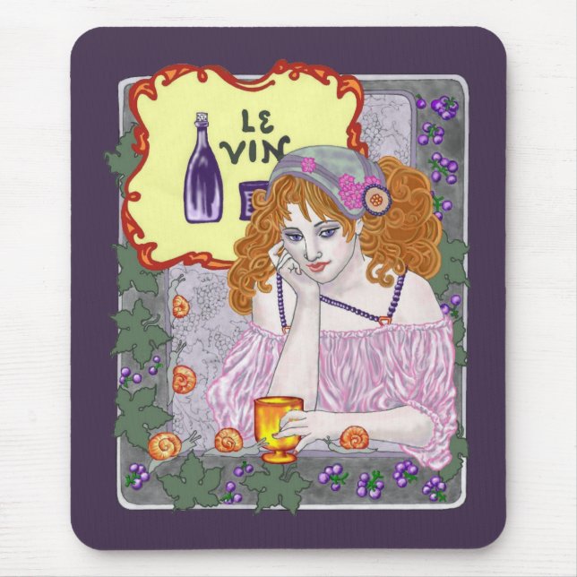 Le Vin Deux Mouse Mat (Front)