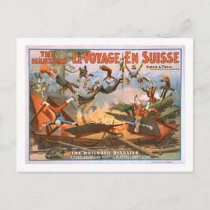 Le voyage en Suisse - The Railroad Disaster Postcard
