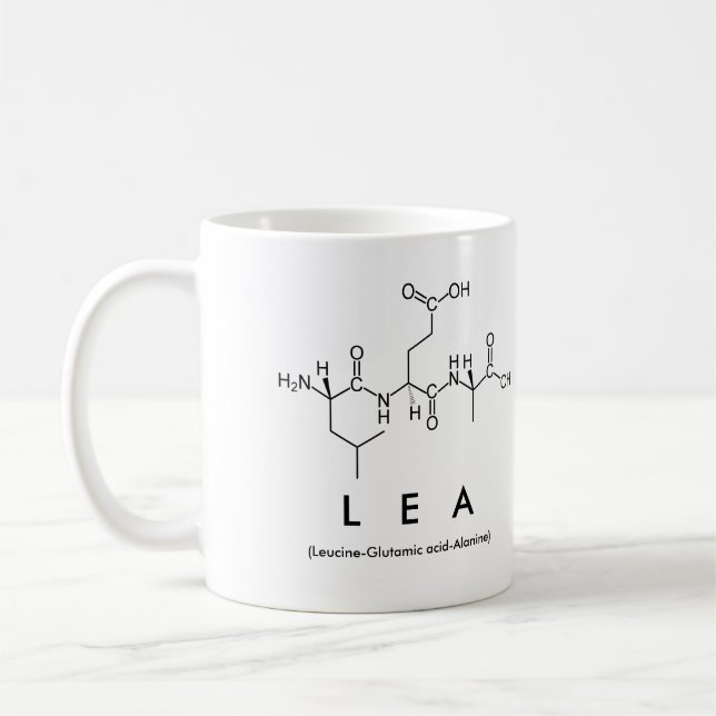 Lea peptide name mug (Left)