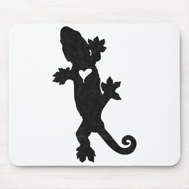 Leachie New Caledonian Gecko Artsy Distressed  Mouse Mat (Front)