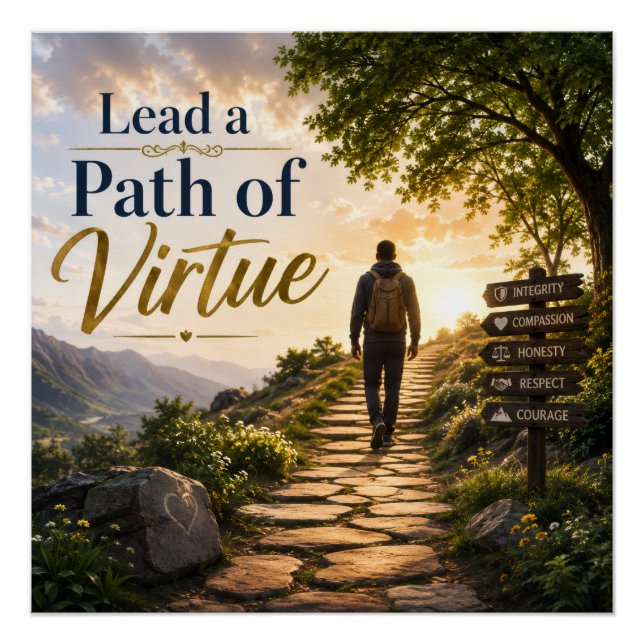 Lead a Path of Virtue Poster (Front)