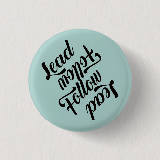 Lead Follow, Follow Lead - Switch, Powder Blue 3 Cm Round Badge
