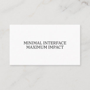 Lead Operator Minimal Interface Professional Business Card