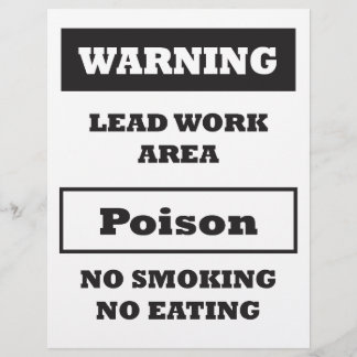 Lead Paint Hazard Sign Flyer
