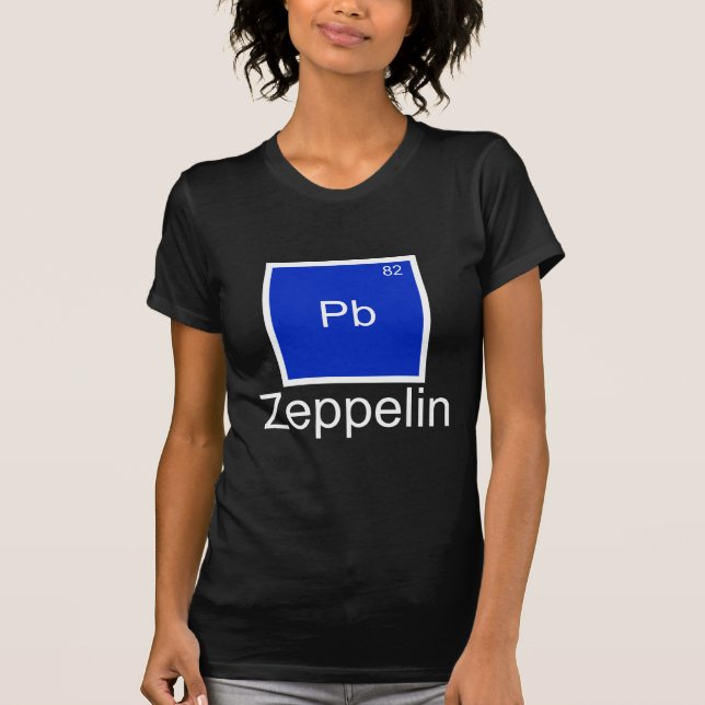 Lead (Pb) Zeppelin Element Pun T-Shirt (Front)