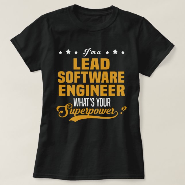 Lead Software Engineer T-Shirt (Design Front)