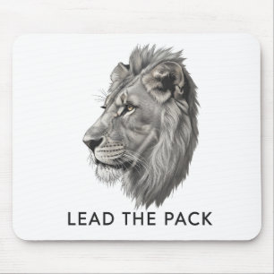 Lead the Pack Lion Motivational Professional Offic Mouse Mat
