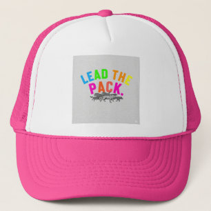 Lead the Pack, T-shirt design. Trucker Hat