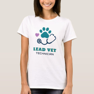 🩺 Lead Vet Tech Veterinary Clinic Team 🩺 T-Shirt