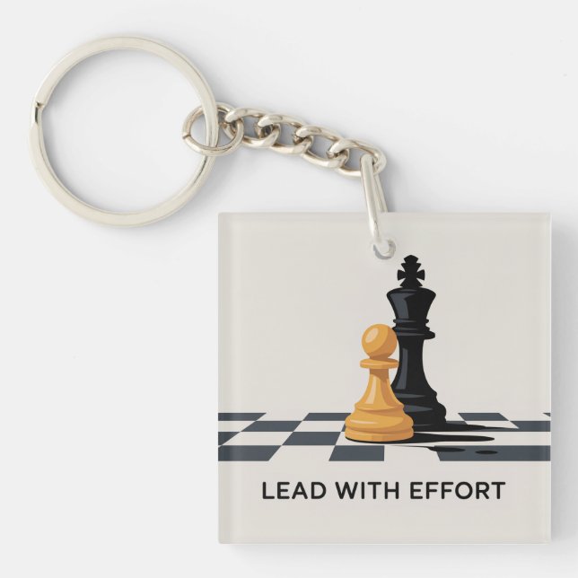 Lead With Effort Key Ring (Front)
