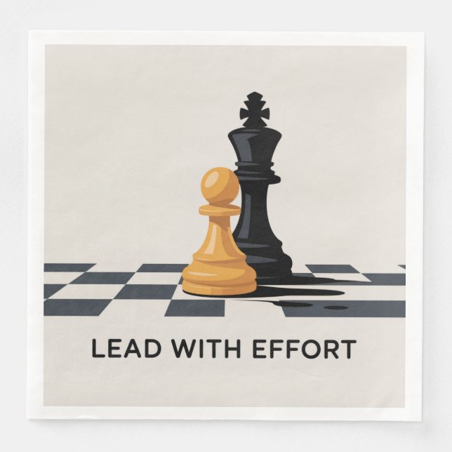 Lead With Effort Napkin (Front)