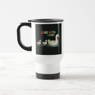 "Lead With Love" Travel Coffee Mug