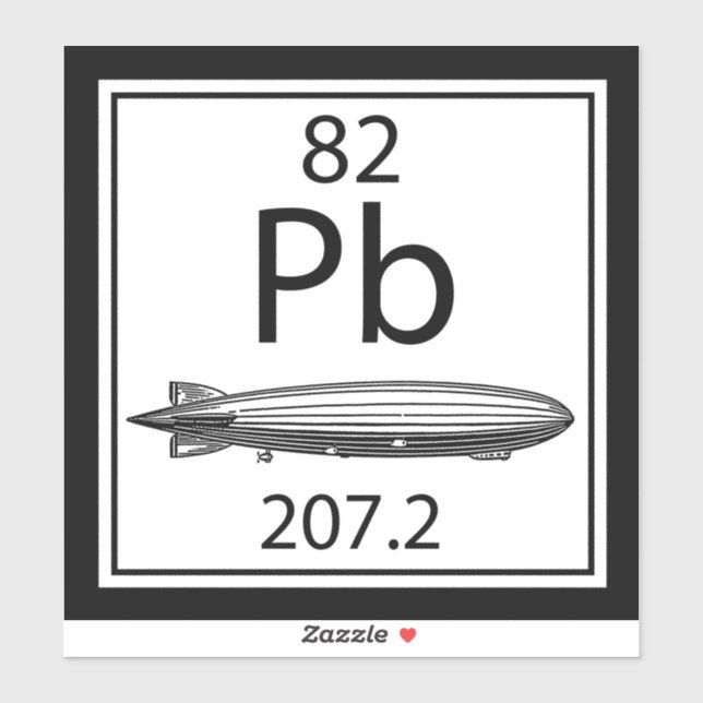 Lead Zeppelin Periodic Table Atomic Number Led (Sheet)