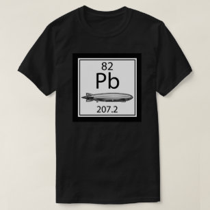 Lead Zeppelin Periodic Table Atomic Number Led T-Shirt