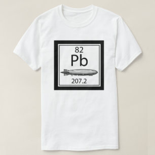 Lead Zeppelin Periodic Table Atomic Number Led T-Shirt