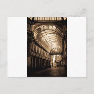 Leadenhall Market London sepia toned Postcard