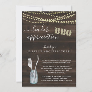 Leader Appreciation Business BBQ Party Invitation