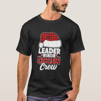 Leader Of The Cousin Crew Buffalo Red Plaid Funny T-Shirt