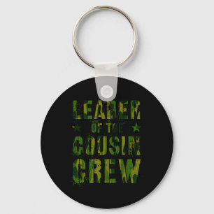 Leader Of The Cousin Crew Funny Grandma Grandpa Ca Key Ring