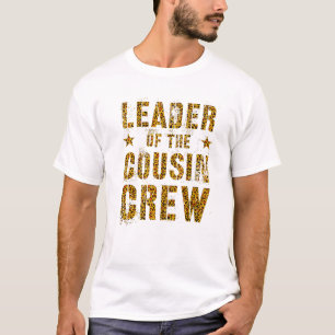 LEADER OF THE COUSIN CREW Leopard Print Funny Gran T-Shirt