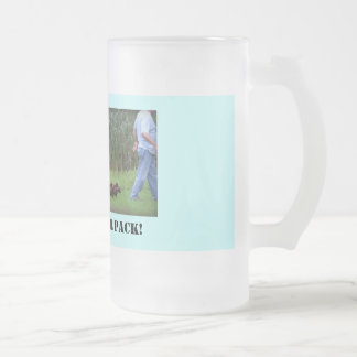 Leader of the Pack Frosted Glass Beer Mug