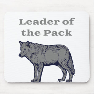 Leader of the Pack Wolf Mouse Mat