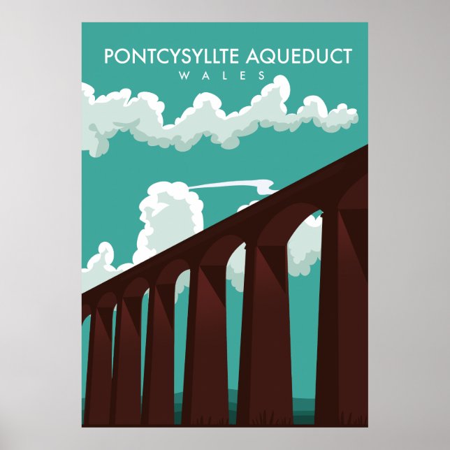 Leaderfoot Viaduct Scotland travel poster (Front)