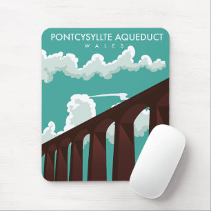 Leaderfoot Viaduct Scotland travel poster Mouse Pa Mat