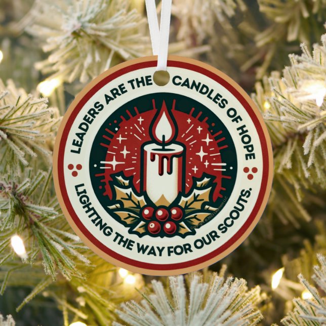 Leaders are the Candles of Hope Troop Ornament (Insitu)
