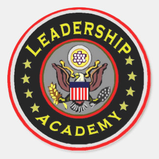 Leadership Academy badge Classic Round Sticker