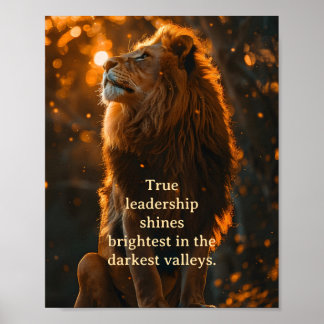 Leadership and Courage Poster