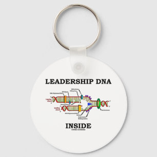 Leadership DNA Inside (DNA Replication) Key Ring