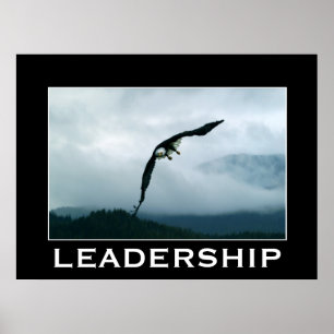 LEADERSHIP ~ Flying Bald Eagle Motivational Poster