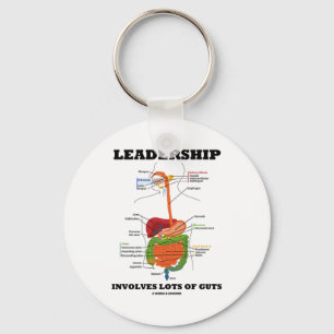 Leadership Involves Lots Of Guts (Digestive Key Ring