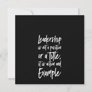leadership is example invitation