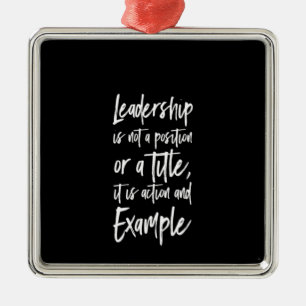 leadership is example metal tree decoration
