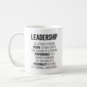 Leadership Is Lifting A Person Vision Coffee Mug