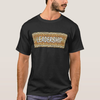 Leadership Leopard Pattern, Stylish Leadership Tea T-Shirt