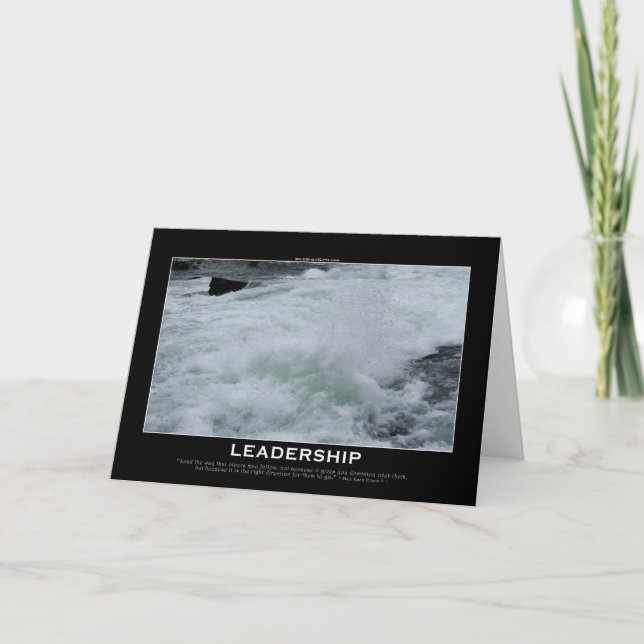 LEADERSHIP Motivational Card (Front)