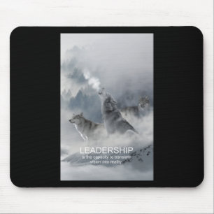 leadership motivational inspirational quote mouse mat