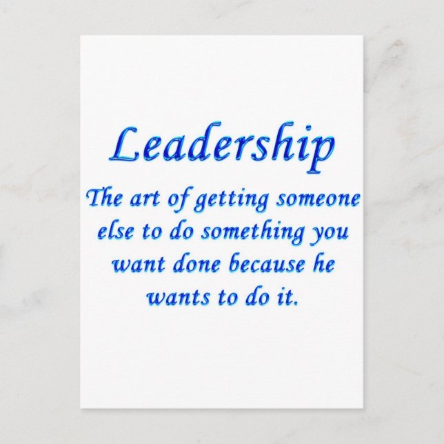 Leadership Postcard (Front)