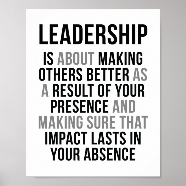 Leadership Quotes Poster (Front)