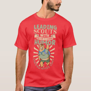 Leading scouts with bear Cubmaster T-Shirt