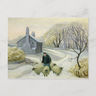 Leading the Sheep Postcard