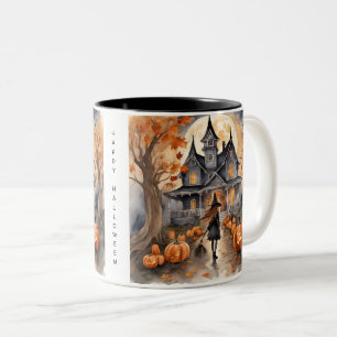 Leading The Way Witch AI Generated Two-Tone Coffee Mug