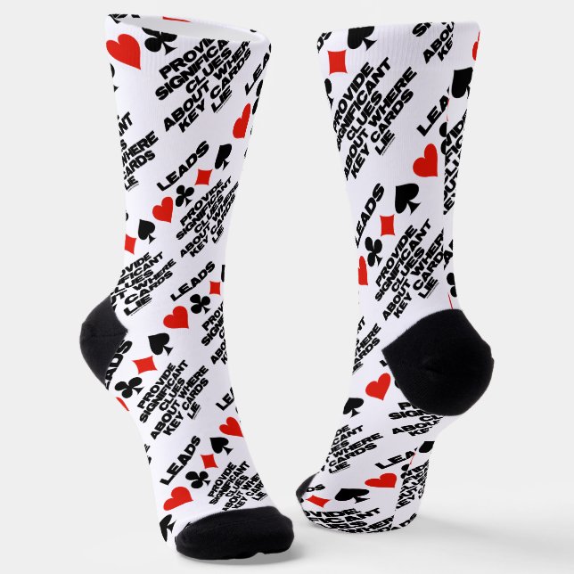 Leads Provide Significant Clues About Key Cards Socks (Angled)