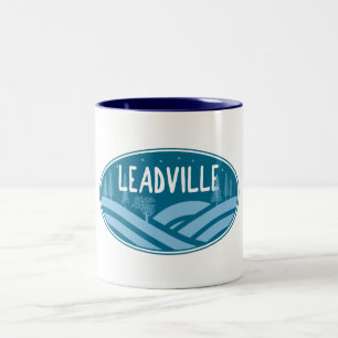 Leadville Colorado Outdoors Two-Tone Coffee Mug